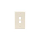 Leviton 41080-2TP Light Almond 2P-1 Gang Wallplate
