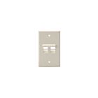 Leviton 41081-2TP 2 Port 1 Gang Wallplate