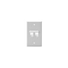 Leviton 41081-2WP 2 Port 1 Gang Wallplate