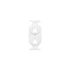 Leviton 41087-2WP 2 Port White Flush Mount