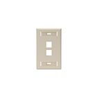 Leviton 42080-2IS 1-Gang Wallplate W/Designation