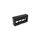 Leviton 49910-EE4 Black 4-Port Id Window Faceplate