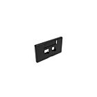 Leviton 49910-HE2 Black 2-Port Id Window Faceplate