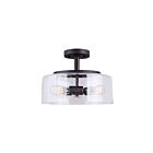 Canarm Nash 3 Lights Oil Rubbed Bronze Semi-Flush ISF633A03ORB