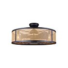 Canarm CF30BEL3BK Bellamy 30" Matte Black Fandelier
