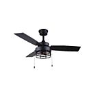 Canarm ATTLEY CF42ATT3BK 3-blades Matte Black 8W 42" Ceiling Fan