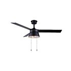 Canarm Kade CF48KAD3BK 48" Matte Black 8W Fandelier