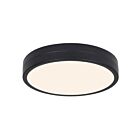 Canarm CL-25F-12-BK-C Briar 24W Matte Black LED Flush Mount CCT Selectable