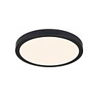 Canarm DL-11F-25DCW-BK-C 25W Matte Black LED Flush Mount CCT Selectable