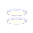 Canarm DL-15C-30FC-WH-C2 White 30W LED Low Profile Flush Mount 2-Pk