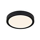 Canarm DL-7F-15DCW-BK-C 15W Matte Black LED Flush Mount CCT Selectable