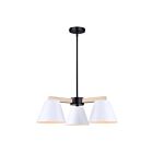 Canarm HARLYN ICH1124A03BWW 3-Lights 180W Matte Black Rod Chandelier