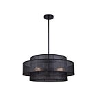 Canarm ICH1149A03BK22 Bellamy 3-Lights 180W Matte Black Chandelier