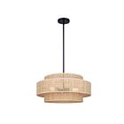 Canarm ICH1149A03NBK22 Bellamy 3-Lights 180W Matte Black Chandelier