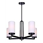 Canarm ICH1165A05BK-FR Kinslea 300W Matte Black Chandelier