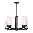 Canarm ICH1165A05BK-FR Kinslea 300W Matte Black Chandelier