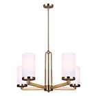 Canarm Kinslea ICH1165A05GD 5-Lights Gold 300W 1-Tier Chandelier