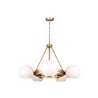 Canarm Monroe ICH1169A05GDP9 5-Lights Painted Gold Chain Chandelier