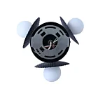 Canarm ICH1209A03BK9 3-Lights 120W Matte Black Chandelier