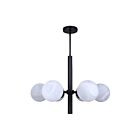 Canarm ICH1229A06BK 6-Lights 360W Matte Black Chandelier