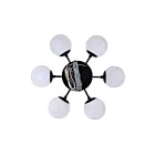 Canarm ICH1229A06BK 6-Lights 360W Matte Black Chandelier