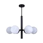Canarm ICH1229A06BK 6-Lights 360W Matte Black Chandelier