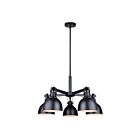 Canarm POLO ICH622A05BK 5-Lights 300W Matte Black Chandelier