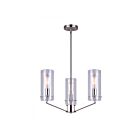 Canarm JONI ICH759A03BN 3-Lights Brushed Nickel Rod Chandelier