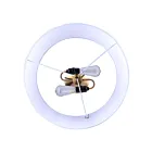 Canarm IFL2122B61GD 2-Lights 200W Gold Floor Lamp