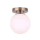 Canarm IFM1029A08GD-FO 1-Light 60W Gold Semi Flush Mount
