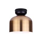 Canarm IFM1152A09BKG Caleb 60W Matte Black Flush Mount