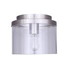 Canarm IFM1234A09BN Britton 60W Brushed Nickel Flush Mount