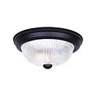 Canarm IFM211TMBK-CR 75W Matte Black Flush Mount