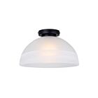 Canarm IFM2260B13BK Marek 60W Matte Black Flush Mount
