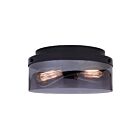 Canarm IFM2288B12BK Nina 120W Matte Black Flush Mount