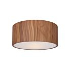 Canarm Dexter IFM318A13BKW 2-Lights Matte Black/Faux Wood Flush Mount