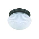 Canarm HALOPHANE IFM71013 1-Light Oil rubbed bronze 100W Flush Mount