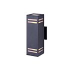 Canarm Tay IOL308BK 2-Lights Black Outdoor Wall Light