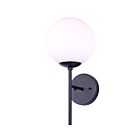 Canarm IOL465BK KAHLO 1-Light 60W Matte Black Outdoor Wall Light