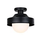 Canarm Baylor IOL641BK 1-Light Matte Black Flush Mount