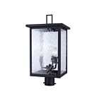 Canarm IOL708BK Shana 3-Lights 180W Black Outdoor Post Light