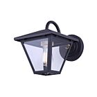 Canarm IOL764BKG Ira 60W Black and Painted Gold Accents Outdoor Light