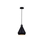 Canarm IPL1020A01BK BYCK 1-Light 60W Matte Black Cord Pendant