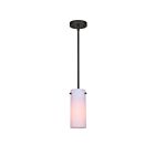 Canarm LANDER IPL1063A01BK 1-Light Matte Black 60W Rod Pendant