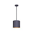 Canarm IPL1119A01BK Rexton 1-Light 60W Matte Black Pendant