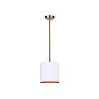 Canarm IPL1119A01WHG Rexton 1-Light 60W Matte White Pendant