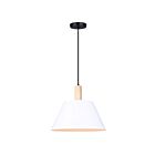 Canarm HARLYN IPL1124A01BWW 1-Light Matte Black 60W Pendant