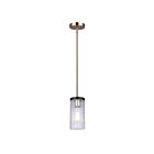 Canarm Jenner IPL1143A01BKG 1-Light Matte Black and Gold Rod Pendant