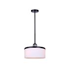 Canarm IPL1165A03BK14-FR Kinslea 3-Lights 180W Matte Black Pendant
