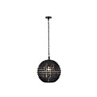 Canarm IPL1185A01BK16 Burkley 1-Light Black Pendant